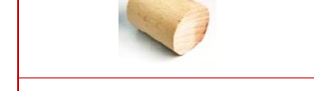 Round wood pieces